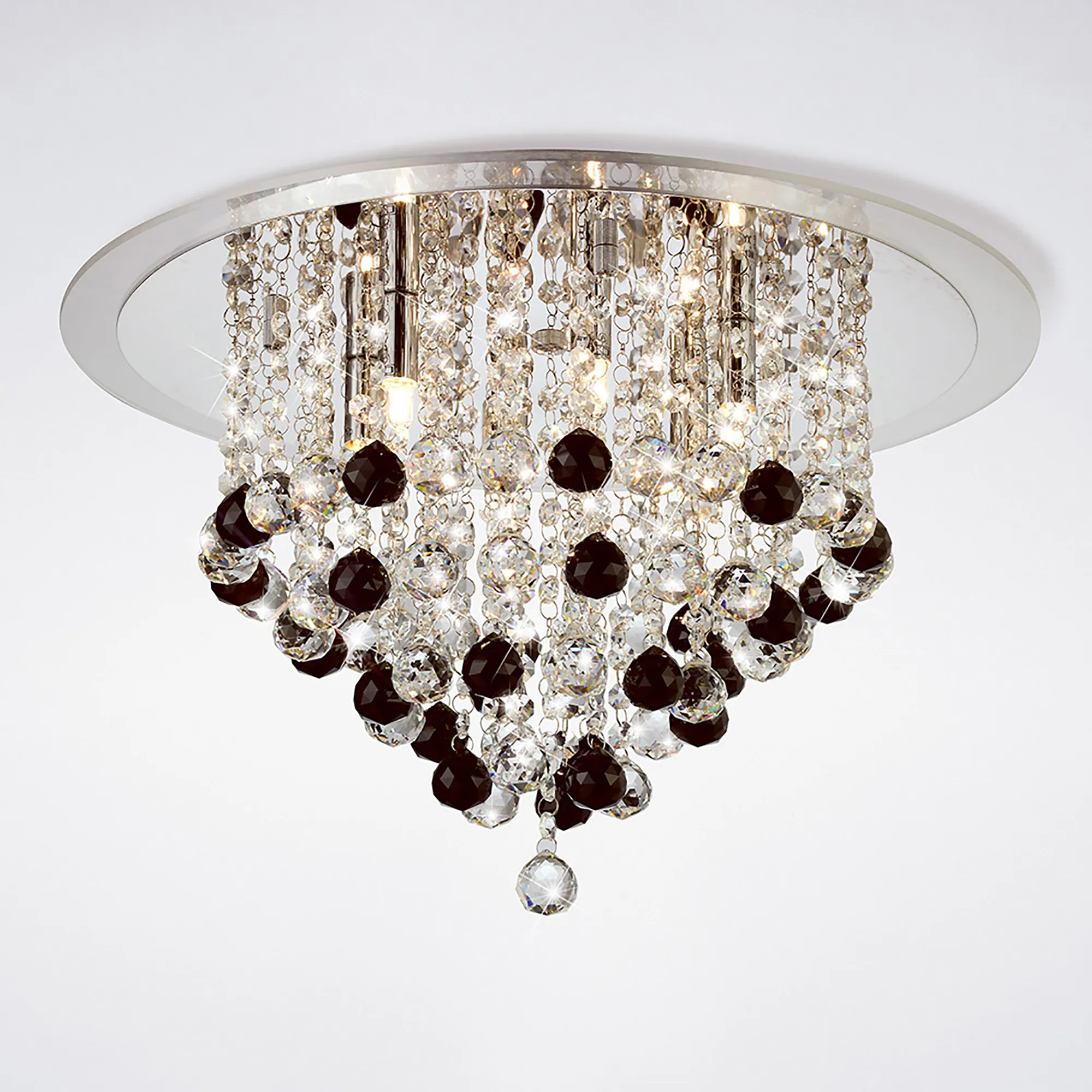 IL30009BL  Atla Crystal  Flush Ceiling 6 Light